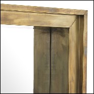 Miroir carrée laiton vintage 24-Magenta Square