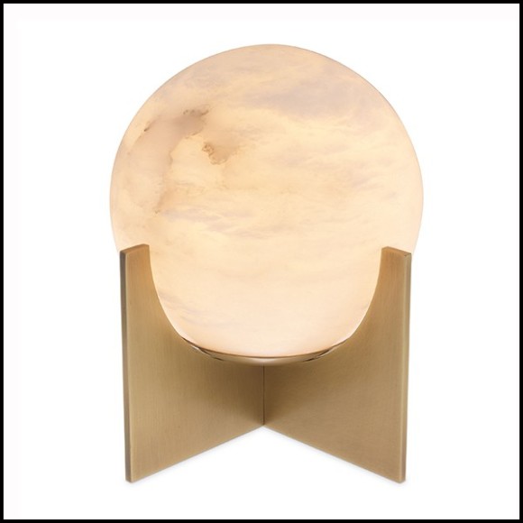 Lampe à poser avec sphère en alabaster 24-Scorpios S