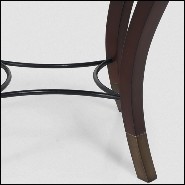 Side Table solid mahogany and bow legs 119-Pepita