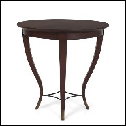 Table d'appoint en acajou avec pieds arquées 119-Pepita