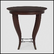 Side Table solid mahogany and bow legs 119-Pepita