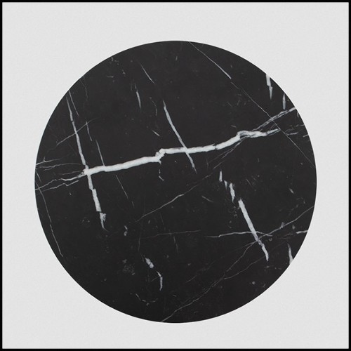 Side Table pyramidal base and marble 119-Gibson