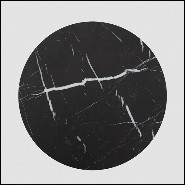 Side Table pyramidal base and marble 119-Gibson