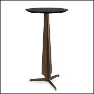 Table d'appoint base pyramidale avec marbre 119-Gibson