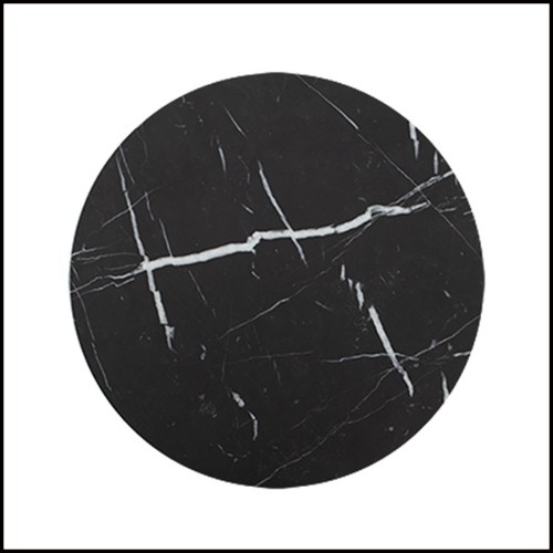 Side Table pyramidal base with marble 119-Gibson