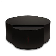 Table basse acajou avec tiroirs 119-Coccinelle