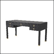 Desk grey oak ribbed pattern 24-Dimitrios