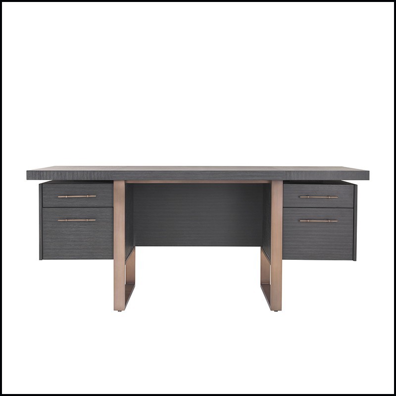 Desk in oak U-shaped legs 24-Canova