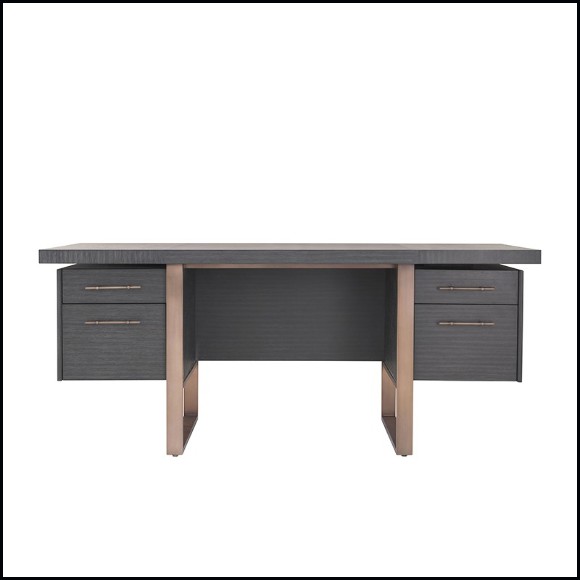 Desk in oak U-shaped legs 24-Canova