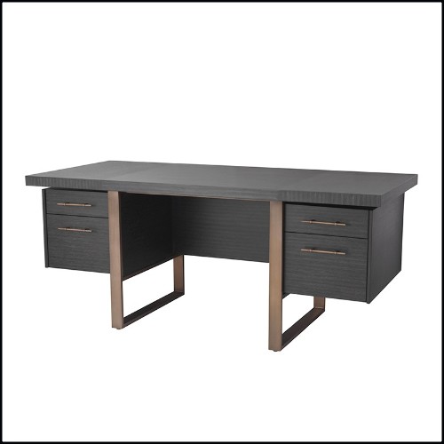 Desk in oak U-shaped legs 24-Canova