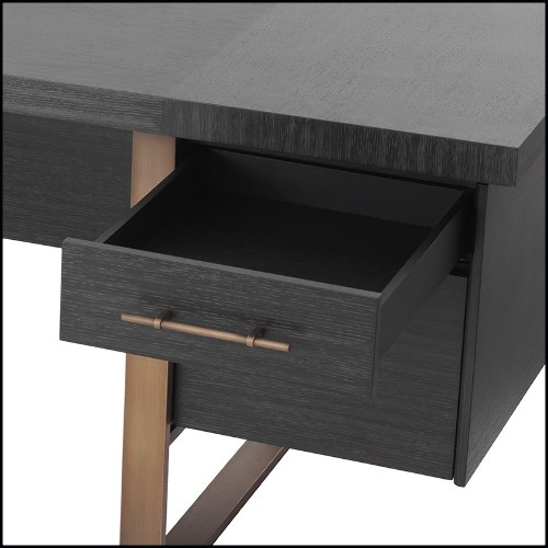 Desk in oak U-shaped legs 24-Canova
