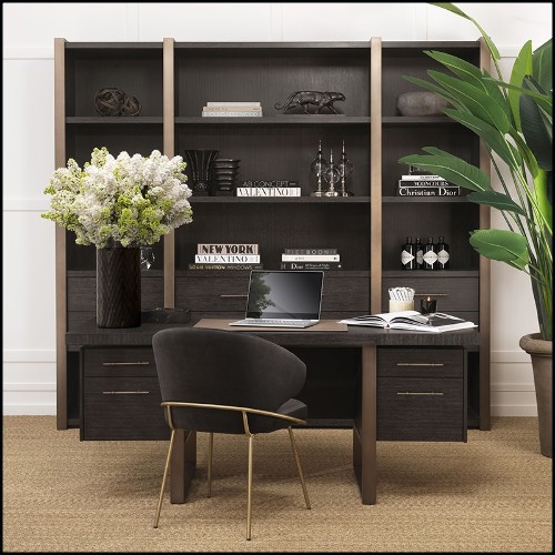 Desk in oak U-shaped legs 24-Canova