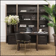 Desk in oak U-shaped legs 24-Canova