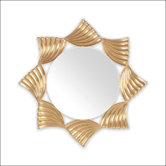 Miroir avec ailerons de bois 119-Aletas