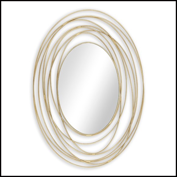 Miroir cadre en tiges métalliques 119-Viola