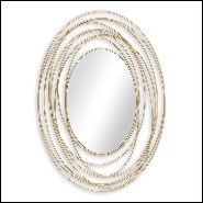 Mirror metal piping frame 119-Viola