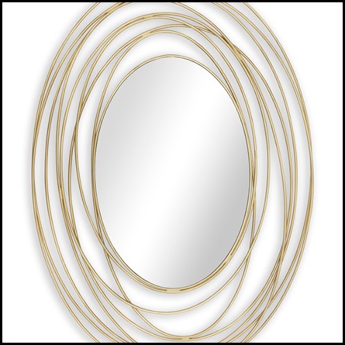 Mirror metal piping frame 119-Viola