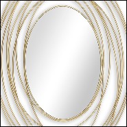 Mirror metal piping frame 119-Viola
