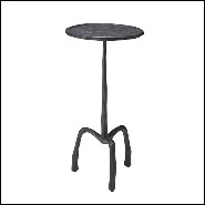 Side Table tripod bronze finish 24-Kubu L