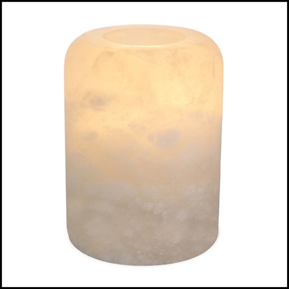 Candle Holder in Alabaster 24-Intense L
