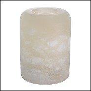 Candle Holder in Alabaster 24-Intense L