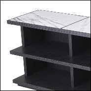 Console in grey oak and marble 24-Miguel L