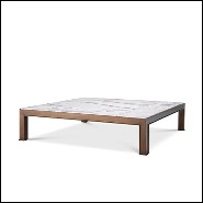 Coffee Table antique brass and marble 24-Tardieu