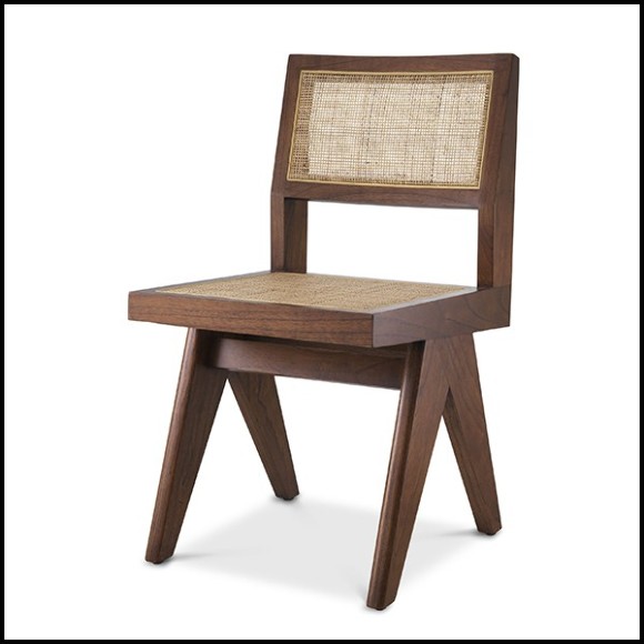 Chaise de repas en rotin tressé 24-Niclas Brown