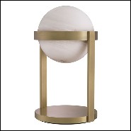 Lampe à poser globe de verre avec design tourbillonnant 24-Hayward Brass