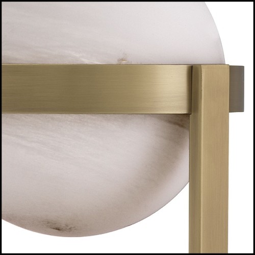 Lampe à poser globe de verre avec design tourbillonnant 24-Hayward Brass