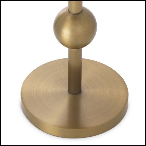 Side Table brushed brass and mirror glass 24-Narciso