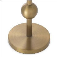 Side Table brushed brass and mirror glass 24-Narciso