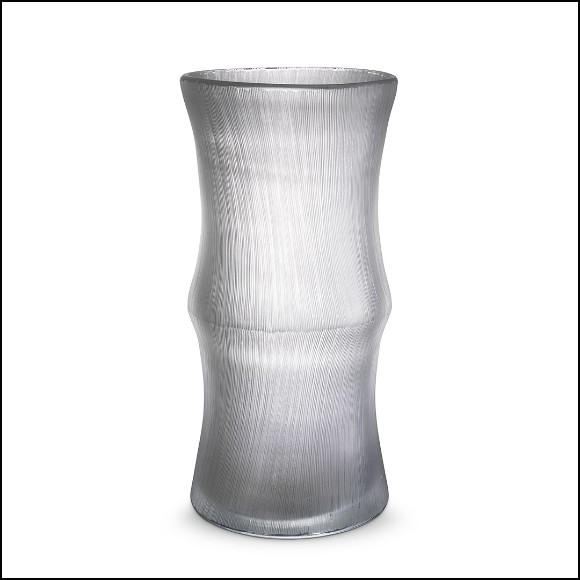 Vase en verre clair soufflé à la main 24-Thiara