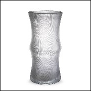 Vase en verre clair soufflé à la main 24-Thiara