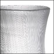 Vase in clear hand blown glass 24-Thiara