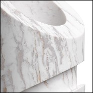 Decorative object white marble 24-Megan