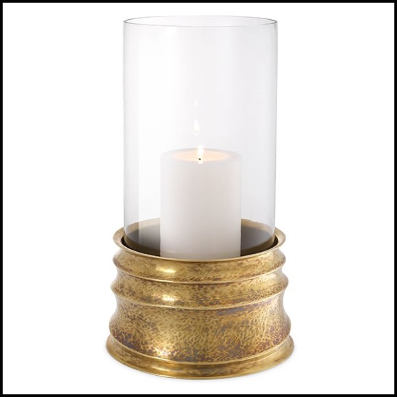 Candle Holder vintage brass 24-Gilardon Brass