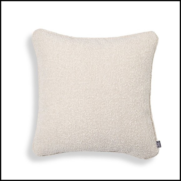 Coussin tissu bouclé crème 24-Bouclé S