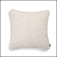 Coussin tissu bouclé crème 24-Bouclé S