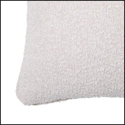 Pillow cream-coloured bouclé fabric 24-Bouclé S