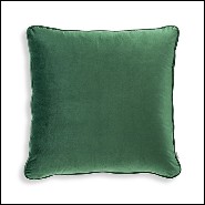 Coussin carrée velours vert 24-Roche Green