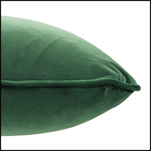 Coussin carrée velours vert 24-Roche Green