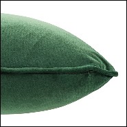 Coussin carrée velours vert 24-Roche Green