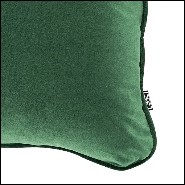 Coussin carrée velours vert 24-Roche Green