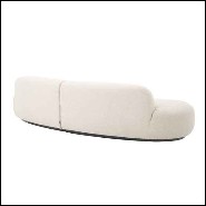 Canapé 2 piece divisible blouclé crème 24-Bjorn S