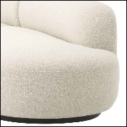 Sofa 2 piece divisible cream bouclé 24-Bjorn S