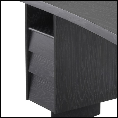 Desk in charcoal grey crown oak veneer 24-Virage