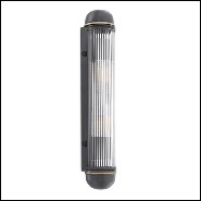 Wall Lamp in bronze highlight finish and vertical glass rods 24-Auburn