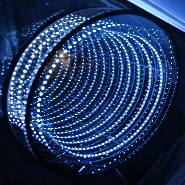 Wall decoration infinite mirrored effect and LED light PC-Infiny M