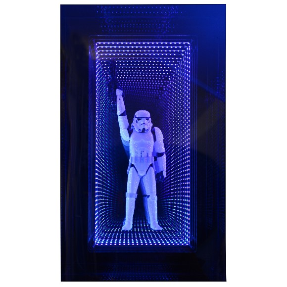 Décoration murale effet miroir infini et Stormtrooper PC-Storm M